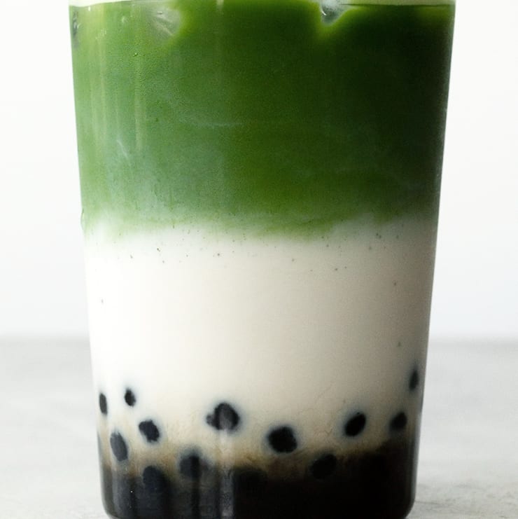 Boba Matcha Milk Tea.