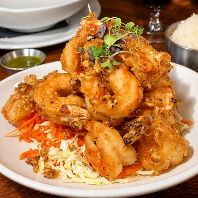 Crispy Shrimp Tamarind Sauce.